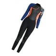 thumbnail image 4 of Traje de baño de cuerpo completo Traje de buceo Traje de neopreno Manga larga Cremallera trasera para mantener el calor para bucear con esnórquel Depo S Macarena Traje de neopreno para mujer, 4 of 8