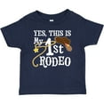 thumbnail image 3 of Inktastic Yes, This is My 1st Rodeo Cowboy Hat and Lasso Boys or Girls Baby T-Shirt, 3 of 5