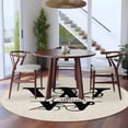 thumbnail image 3 of Round Rugs 6Ft, Letter W Round Area Rug Washable Indoor Throw Carpet, Monogram Words Soft Non Slip Circle Rug for Office Cabinet Home Decor Aesthetic, 3 of 8