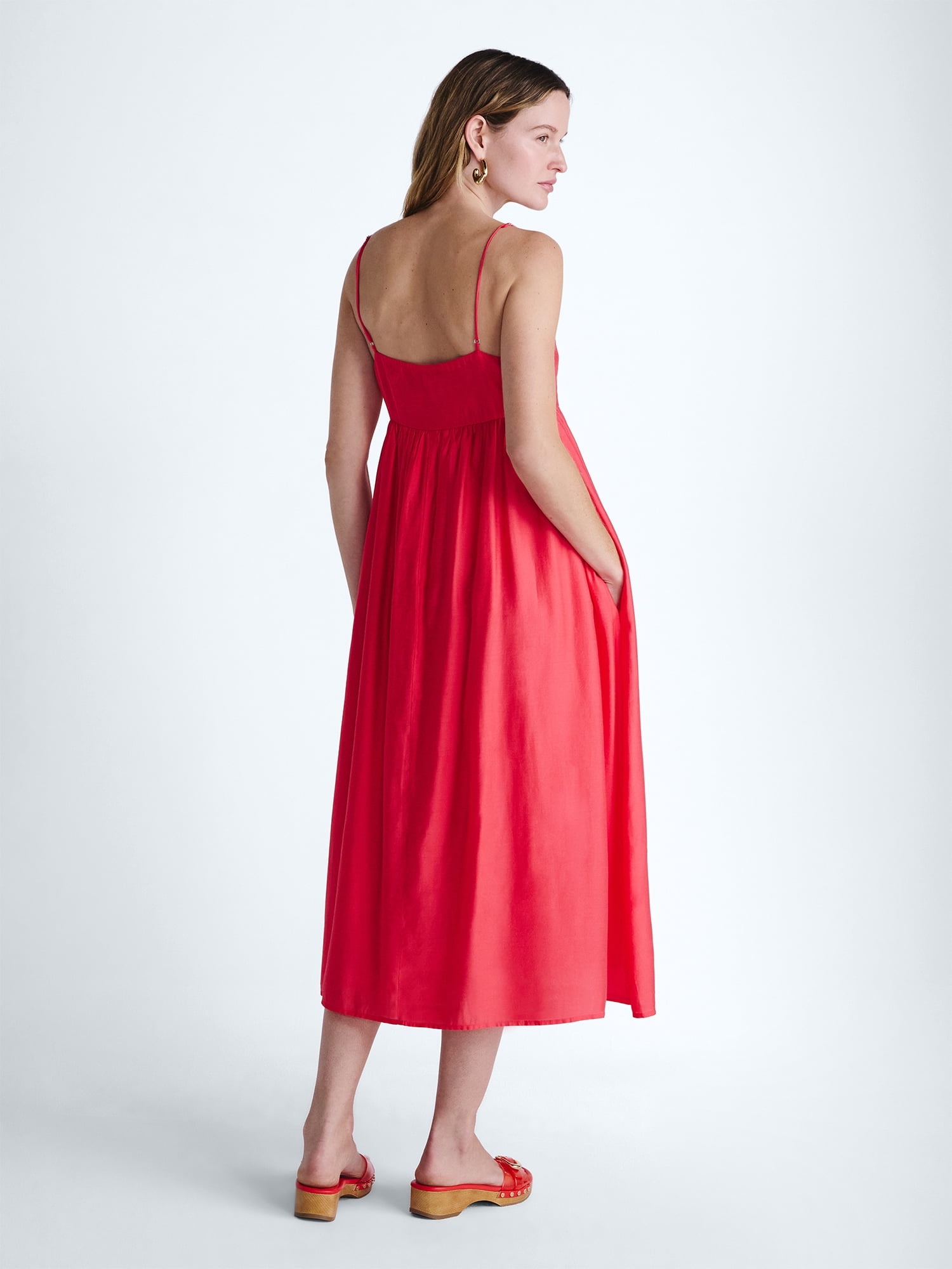 Scoop Women's and Women's Plus Flowy Maxi Dress, Sizes XS-4X