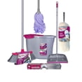thumbnail image 1 of Kit Con Escoba Trapeador Colgador Recogedor Cubeta y Plumero Reynera, 1 of 8