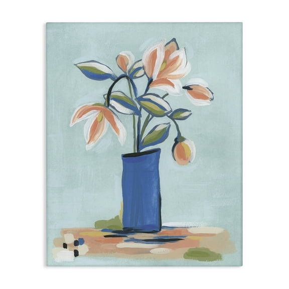 Stupell Industries Chic Modern Bouquet Plants & Flowers Painting Wrapped Canvas Art Print Wall Art, 16 x 20
