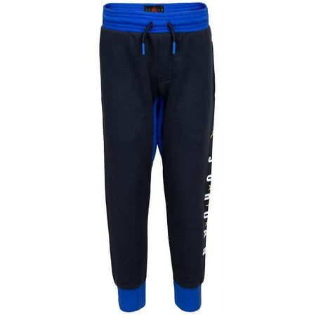 Jordan Big Boy's Colorblocked Jogger Pants Blue Size Small