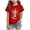 D3-Red, variant on sdbrld Kids Xmas Shirts for Girls Merry Christmas Short Sleeve Funny T-Shirt Tops for Holiday Party Clothes Purple Sizes 5-6 Years