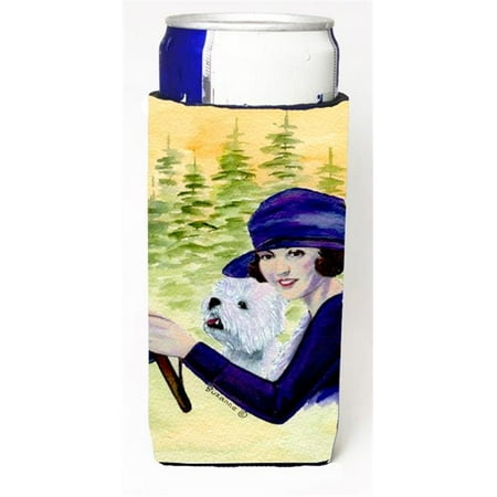 

Woman Driving With Her Westie Michelob Ultra bottle sleeves For Slim Cans - 12 oz.