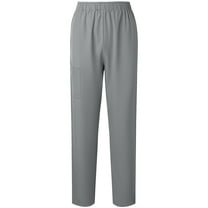 Women's Straight Leg Pants Women's Solid Color High Waist Elastic Comfortable Trousers Breathable Worker Pants Stretchy Lounge Joggers Pants with Pockets