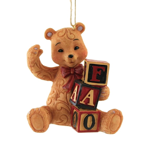 Enesco FAO Schwarz by Jim Shore FAO Teddy Bear Hanging Ornament