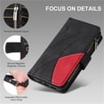 thumbnail image 6 of YEYKX for Samsung Galaxy S26 Ultra 5G 6.9" Wallet Phone Case with 9 Card Holder Zipper Pocket, Magnetic Closure Premium Folio PU Leather Flip Case with Wrist Strap for Samsung Galaxy S26 Ultra 5G, 6 of 9