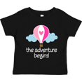 thumbnail image 3 of Inktastic The Adventure Begins Hot Air Balloon Girls Girls Toddler T-Shirt, 3 of 5