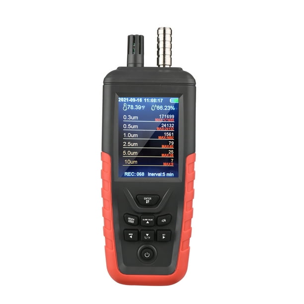 Contador de partículas de polvo Detector de PM2.5 PM10 de 3 canales 0.3um / 2.5um / 10um con retroi Irfora Probador de calidad del aire