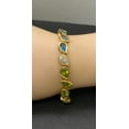 thumbnail image 2 of Diastar Jewels Stunning 14K Yellow Gold Finish Pear Cut Purple Cubic Zirconia Bracelet For Gift, 2 of 3