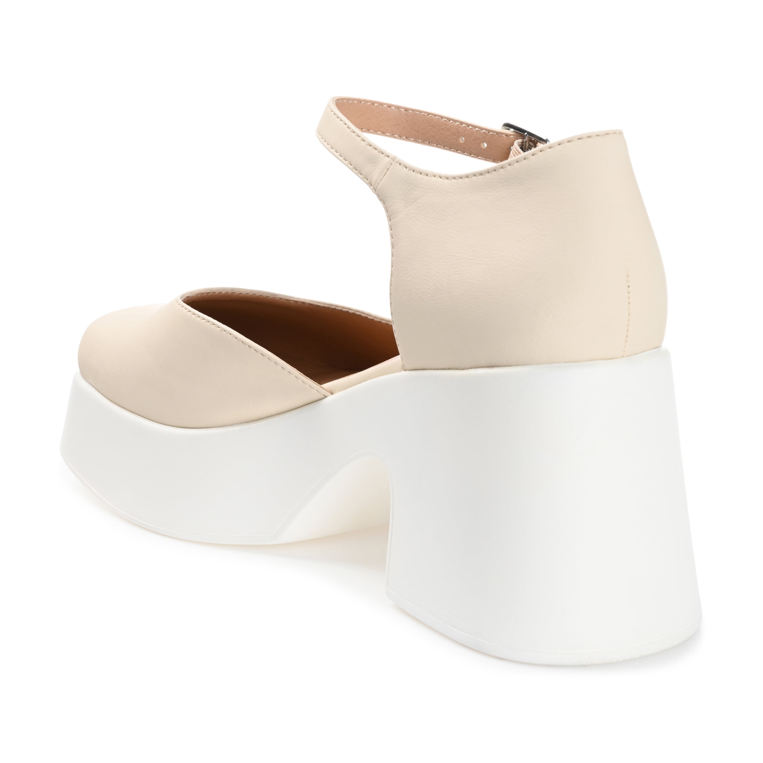 Journee Womens Lizaa Square Toe Ankle Strap Sporty Platform