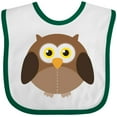 thumbnail image 3 of Inktastic Owl Fat Brown Boys or Girls Baby Bib, 3 of 4