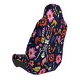 thumbnail image 2 of Balery Dancing Skeletons Floral Garden Pattern Car Seat Cover - Soft & Breathable Front Premium Covers with Non-Slip Protector Fits Most Automotive, Vans, SUVs, Trucks - 1 Unit, 2 of 5