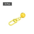 thumbnail image 3 of Uxcell 5 Pack Pet Bells, 13mm/0.51" Dia Golden Carbon Steel Bells with Clasps for DIY Crafts, 3 of 4