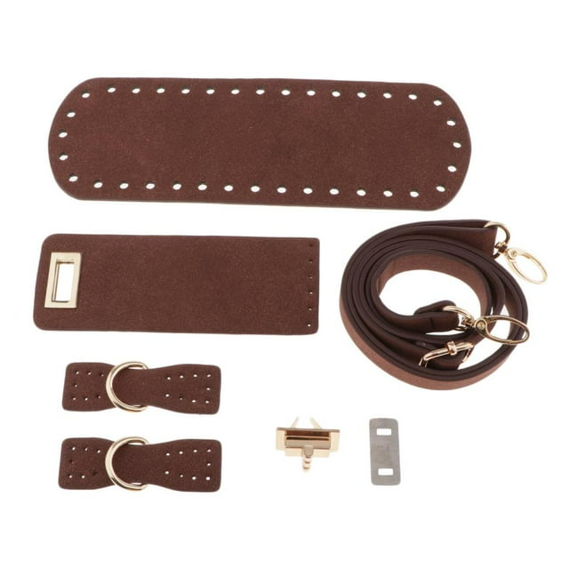DIY Leather Bag Bottom Base Flap Cover Twist Lock Shoulder Bag Making Parts café Zulema Bolsas de bricolaje haciendo piezas