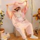 thumbnail image 3 of Pijamas con capucha de Invierno para mujer, ropa de dormir con bolsillo, bonito Anime de dibujos animados, conejo rosa, mono grueso de una pieza para adultos, ropa de dormir de Navidad, 3 of 4