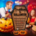 thumbnail image 2 of Calendario de Adviento de Halloween, cuenta atrás para Halloween, bloque de madera DIY, calabaza, murciélago, calendario, fiesta, adornos de terror, decoración de Navidad, 2 of 4