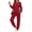 Red, variant on UVN Outfit Set for Women Long Sleeve Tops and Jogger Pants 2 Piece Matching Set with Pockets