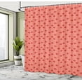 thumbnail image 4 of Ambesonne Floral Shower Curtain, Wild Poppy Flowers Pattern, 69"Wx70"L, Coral and Dark Pink, 4 of 4