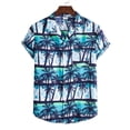 thumbnail image 4 of Floenr Mens T Shirts,Mens Fashion Ethnic Short Sleeve Casual Printing Hawaiian Shirt Blouse T-shirt, 4 of 5