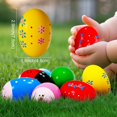 thumbnail image 2 of Sucenance Huevos de Pascua de madera, 6 piezas, sonajeros musicales, 2 of 7