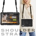 thumbnail image 7 of Case for Samsung Galaxy Tab S10+ Plus 2024/S9 FE+ Plus 12.4 inch, 360 Rotating Stand Handle Pencil Holder Shoulder Strap Heavy Duty Shockproof Cover, Black, 7 of 7