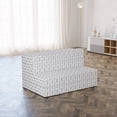 thumbnail image 4 of Succulent Foldable Mattress, Outline Cactus Plants, 74.8" x 39.4", Dark Grey and White, by Ambesonne, 4 of 6