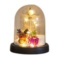 thumbnail image 6 of sdhkgrrt under $5 5Pcs LED Christmas Tree, Mini Snow Globe Christmas Tree with LED Lights,Imitation Glass Cover Desktop Ornament,Light Up Falling Snow Christmas Decoration,Battery Powered Snowy, 6 of 9