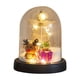 thumbnail image 2 of Adorno Navideño Pequeño con Cubierta de Vidrio Imitación y Luz que Emite Nieve onlyliua, 2 of 6