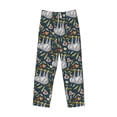 thumbnail image 4 of Goofa Cute Sloth Printed Soft Pajama Pants for Men, Wide Leg Comfy Casual Lounge Yoga Pants-Medium, 4 of 9