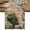 Brown, variant on Green Eucalyptus African Women Table Runner, Spring Leaves Botanical Washable Cotton Linen Table Runners 48 Inches Long, Dresser Scarf Runner for Nightstand/Coffee/End Tables 13''x48''