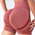 thumbnail image 2 of Endives Women's Yoga Short Leggings Butt Lift High Waist Anti Cellulite Sculpting Yoga Short Fitness Workout Pants, 2 of 5