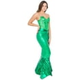 thumbnail image 2 of Sparkly Sequin Mermaid Green Corset, 2 of 3
