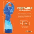 thumbnail image 5 of O2COOL 3.5 inch Battery Powered Misting Fan for Personal Cooling - Dark Blue, 5 of 6