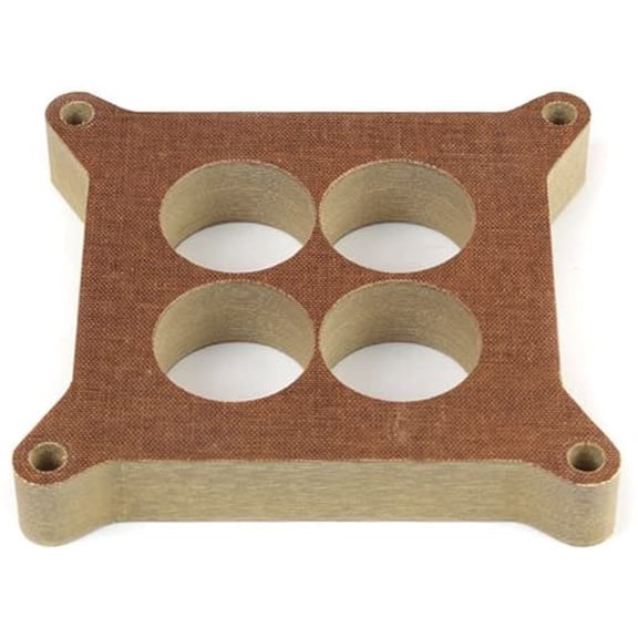 Canton Racing Products 85-150 Phenolic Carb Spacer; Holley 4150/4160 4 Hole; 1 in. Thick; For 600 Plus CFM Carbs;