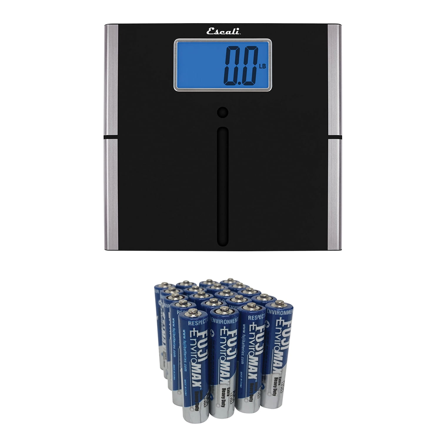 Escali US200L EasyRead Body Scale & Fuji Batteries 3400BP20 EnviroMax