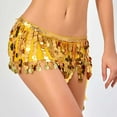 thumbnail image 2 of Belly Dance Scarf, Belly Dancing Skirt Wrap with Gold Coins for Women Dance Music Festival Performance, 2 of 4