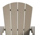 thumbnail image 5 of WestinTrends Malibu Kids Outdoor HDPE Adirondack Plastic Patio Chair, Weathered Wood, 5 of 15