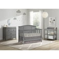 thumbnail image 3 of Oxford Baby Emerson 4-in-1 Convertible Crib, Dove Gray, GREENGUARD Gold Certified, Wooden Crib, 3 of 7