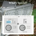 thumbnail image 4 of MF Studio 7-Seater Patio Conversation Set Metal Outdoor Furniture with Fixed Chair Sofa Gray, 4 of 9