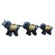 thumbnail image 5 of 3 estatuas de elefante de resina, adorno decorativo de elefante, decoración de mesa para el hogar Azul, 5 of 9