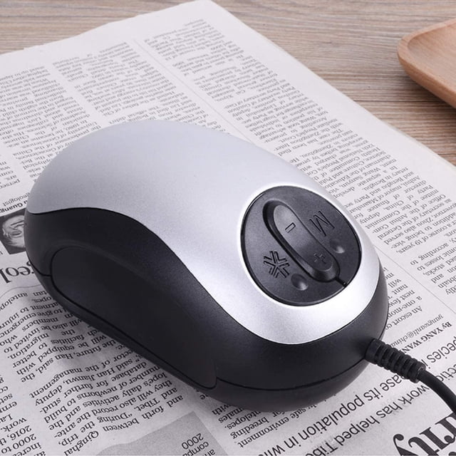 Electronic Low Vision Reading Aid - Portable Mouse Digital Magnifier with 10 Color Modes and Image Freeze for Visually Impaired, Parental Gift,Silver