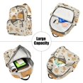 thumbnail image 5 of FORMRS Mini Backpack Purse for Women Travel Daypack Casual Shoulder Bag, Beige Fall Books, 5 of 7