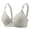 Gray, variant on Wireless Bras for Women No Underwire New Women's Solid Color Back Buckle Thin Style Ventilate Bra without Steel Rim Pink 36/80B