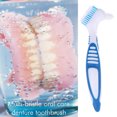 thumbnail image 1 of Cepillo de dientes para limpieza de prótesis dentales Mango antideslizante de cerdas multicapa (azul) Likrtyny  Cuidado Belleza, 1 of 6