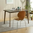 thumbnail image 6 of Livinia No.9 Mid-Century Modern Bentwood Stacking Chairs Set of 2 (Walnut), 6 of 7