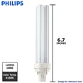 thumbnail image 2 of Philips 26w Double Tube 2-Pin G24D-3 4100K Cool White Fluorescent Light Bulb, 2 of 2