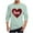 Green ②, variant on qucoqpe Valentine's Day Shirts for Men 2026 Spring Fashion Casual Love Heart Printed Long Sleeve Tops Loose Pullover Blouse