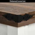 thumbnail image 7 of Dextrus Farmhouse Lift Top Coffee Table with Storage & Sliding Door, Rustic Center Table for Living Room, White and Brown, 7 of 7
